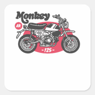 Ride Monkey Square Sticker