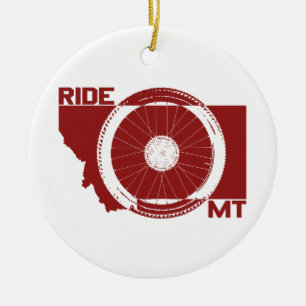 Ride Montana Ceramic Tree Decoration
