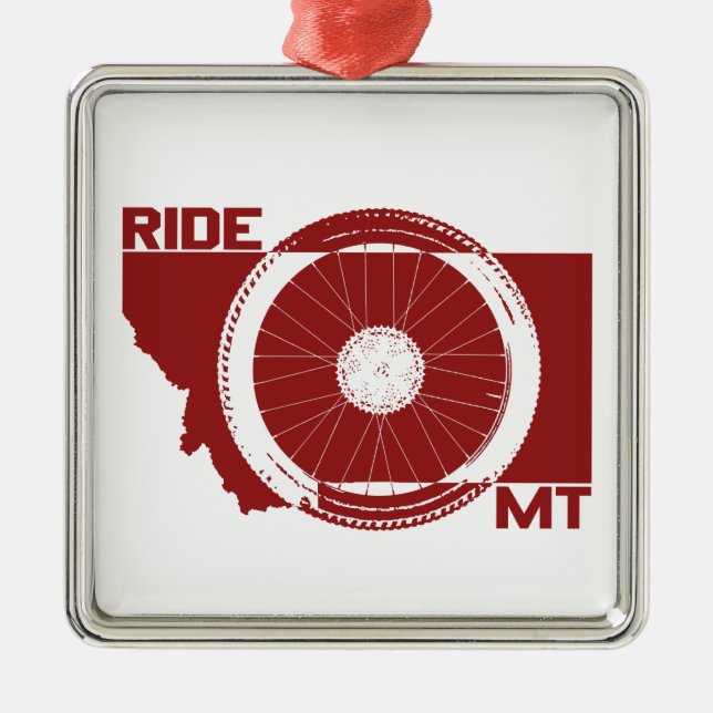 Ride Montana Metal Tree Decoration (Front)