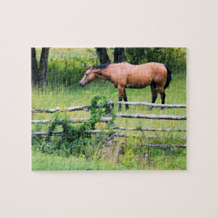 Ride More - Worry Less - Horse Ranch - 8x10 Jigsaw Puzzle