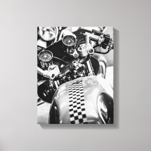Ride Motorbike Motorcycle Biker Rider Details Canvas Print