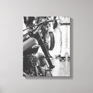 Ride Motorbike Motorcycle Biker Rider Details Canvas Print