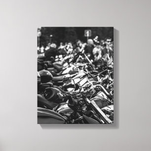 Ride Motorbike Motorcycle Biker Rider Details Canvas Print