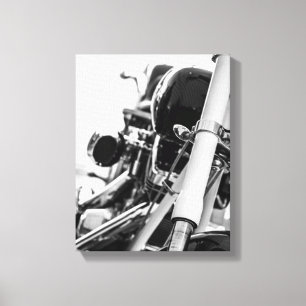 Ride Motorbike Motorcycle Biker Rider Details Canvas Print