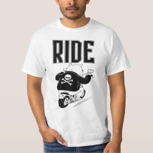 Ride Motorcycle, Cool Bear T-Shirt