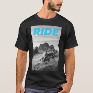 Ride Mountain Snowboard Skiing Snowboarding Ski Do T-Shirt