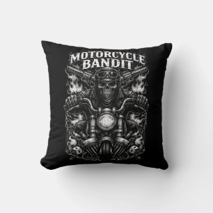 Ride of the Iron Bandit Cushion