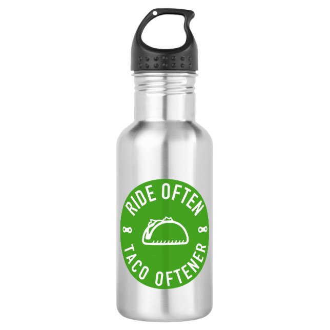 Ride Often Taco Oftener 532 Ml Water Bottle (Front)