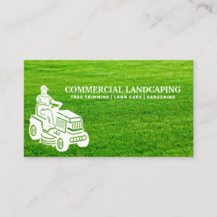 Ride On Lawn Mower   Cut Grass Business Card