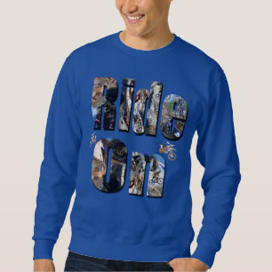 Ride On, Motorbike Picture Logo, Sweatshirt