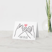 Ride or Die Pinkie Promise Card
