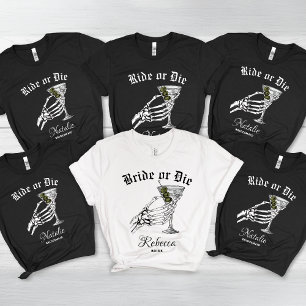 Ride Or Die Til Death Do We Party Bachelorette Tri-Blend Shirt