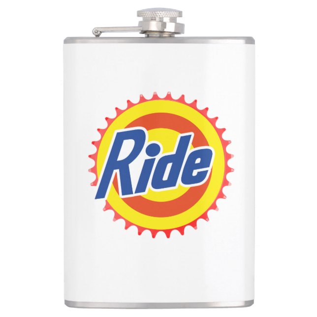 Ride (Parody) Hip Flask (Front)