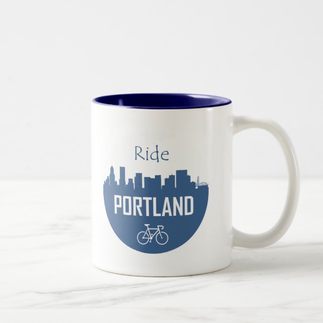 Ride Portland Two-Tone Coffee Mug (Right)