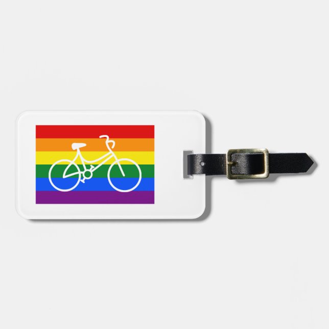 Ride Pride Cycling Luggage Tag (Front Horizontal)