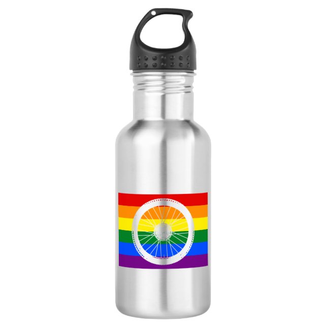 Ride Pride Cycling Wheel 532 Ml Water Bottle (Front)