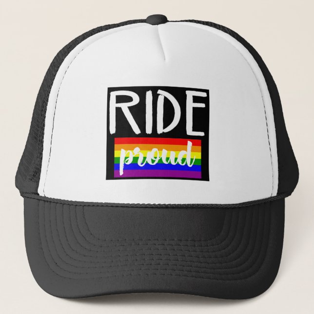 Ride Proud Cycling Trucker Hat (Front)