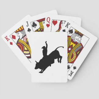 Ride Rank Bull Riding Rodeo Cowboy Up Playing Cards