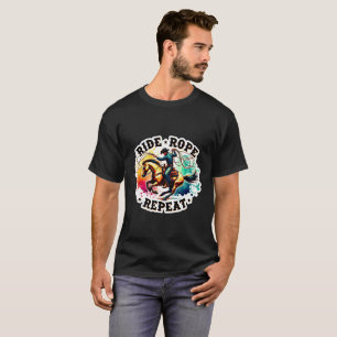 ✨"Ride Rope Repeat" Cowboy Riding Shirt