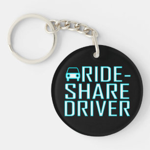 Ride Share Driving Uber Driver Rideshare Key Ring