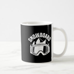 Ride Ski Snowboard Skiing Goggles Snow Snowboarder Coffee Mug