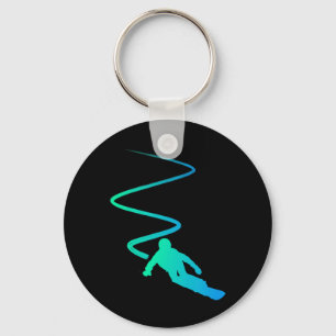 Ride Ski Snowboard Skiing Goggles Snow Snowboarder Key Ring