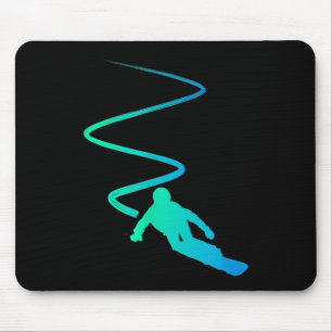 Ride Ski Snowboard Skiing Goggles Snow Snowboarder Mouse Mat