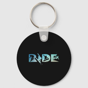 Ride Snowboarding Funny Snowboard Snowboarder Gift Key Ring