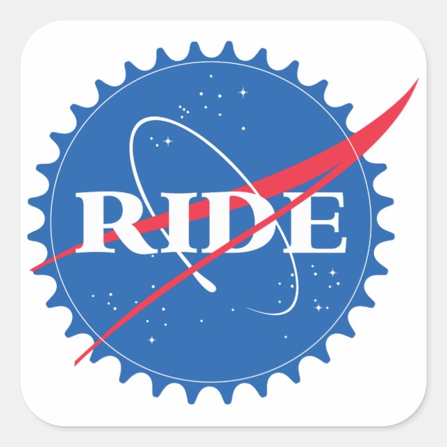 Ride Square Sticker (Front)