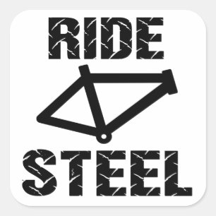 Ride Steel Square Sticker