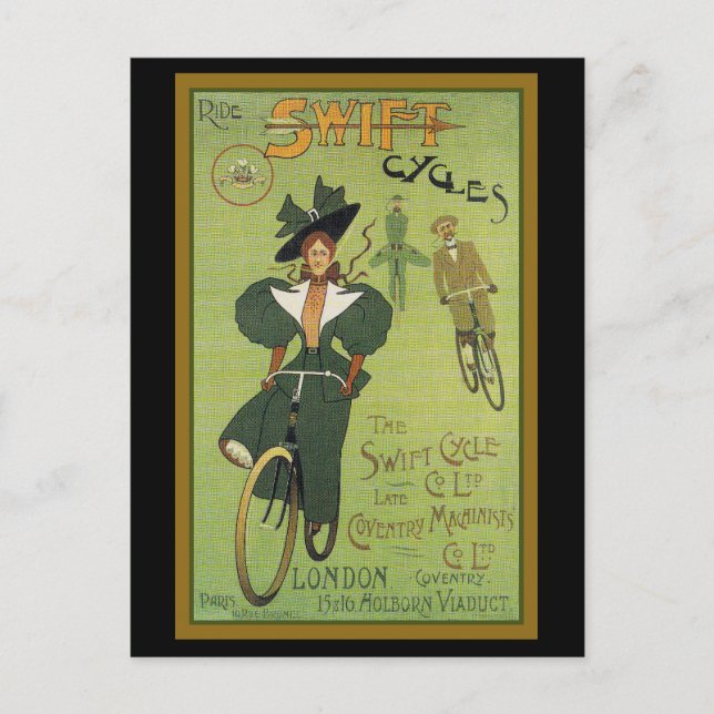 Ride Swift Cycles Postcard (Front)