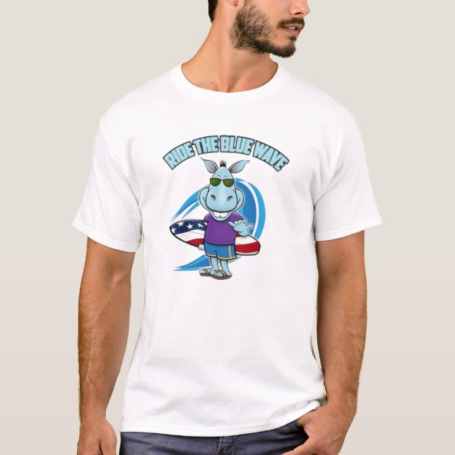 Ride The Blue Wave T-Shirt (Front)