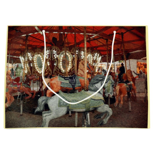 Ride the Carousel Large Gift Bag (Front)
