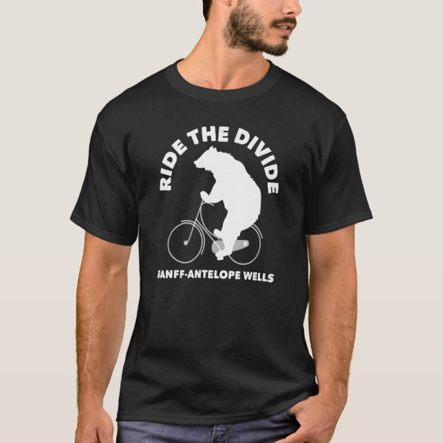 Ride The Divide Continental Divide Mountain Bike B T-Shirt (Front)