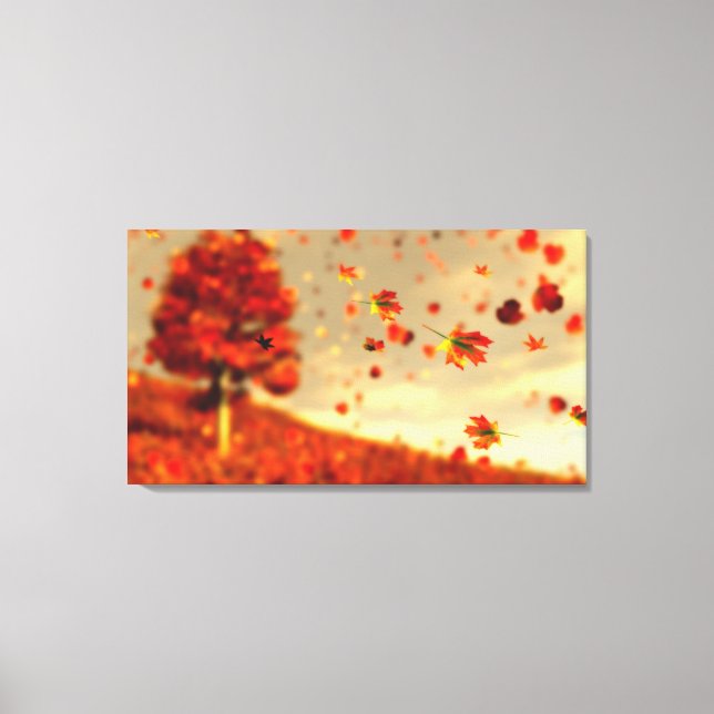 Ride the October Breeze Canvas Print (Front)