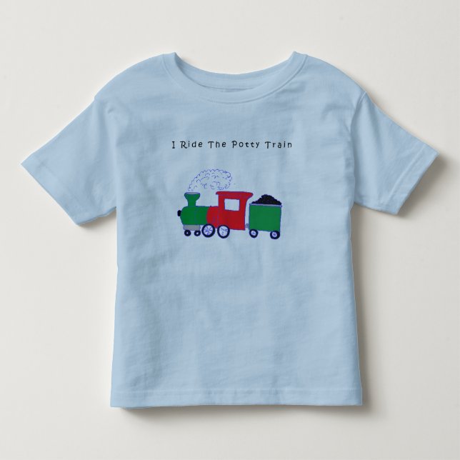 Ride The Potty Train Toddler T-Shirt (Front)