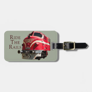 Ride the Rails Luggage Tag