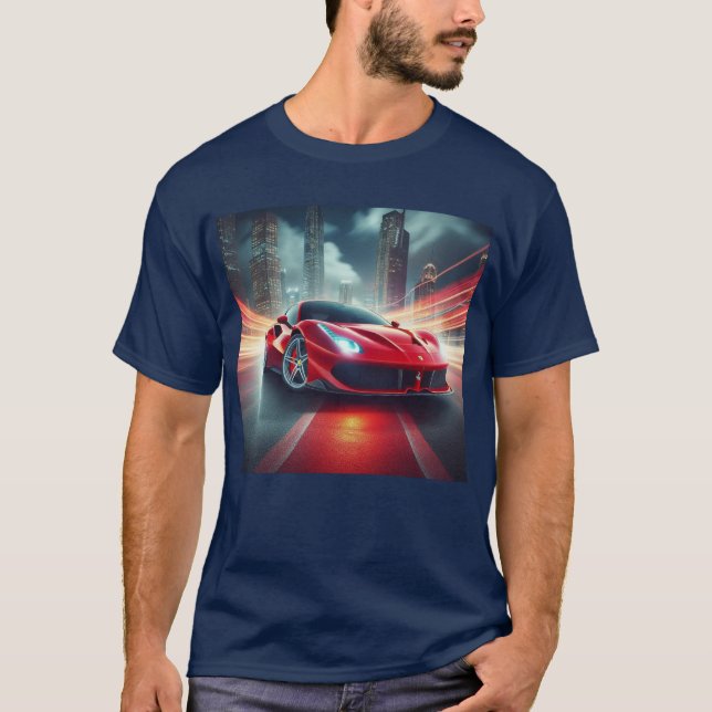 Ride the Rush: High-Performance Car T-Shirt (Front)