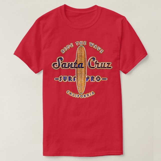 RIde the Santa Cruz Surf Pro Surfer Tee  (Design Front)