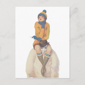 Ride the Snowman Postcard