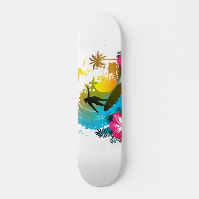 Ride The Tide Skateboard (Front)