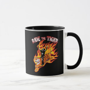 Ride The Tiger Vintage Heavy Metal Illustration Mug