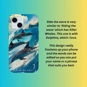 Ride the wave iPhone 15 case