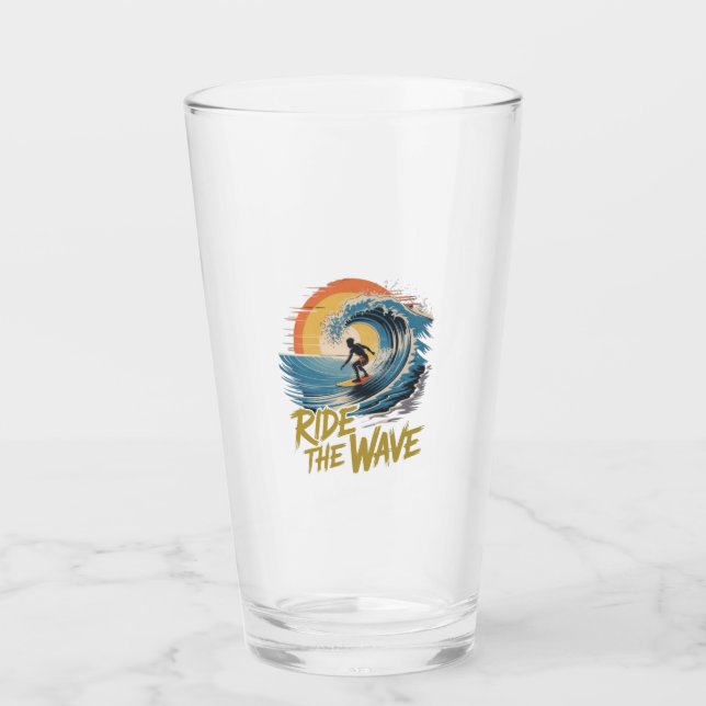 Ride the Wave Glass (Front)