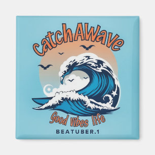 Ride the Waves Magnet