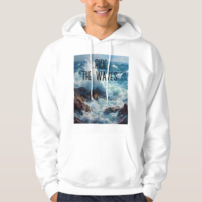 Ride the Waves – Ocean-Inspired Hoodie (Front)