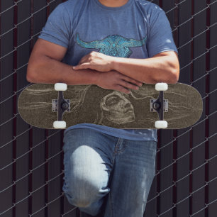 Ride the Waves of Love - Edvard Munch Skateboard