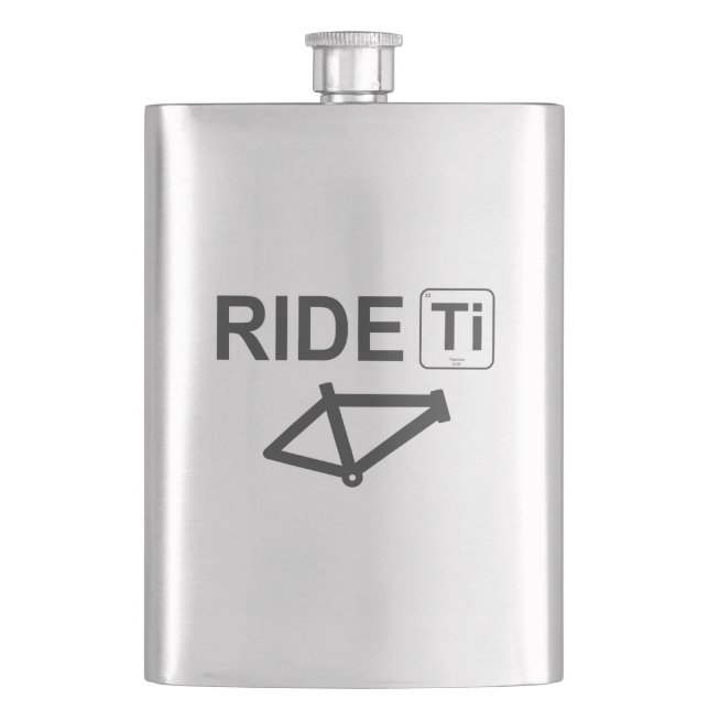 Ride Titanium Hip Flask (Front)