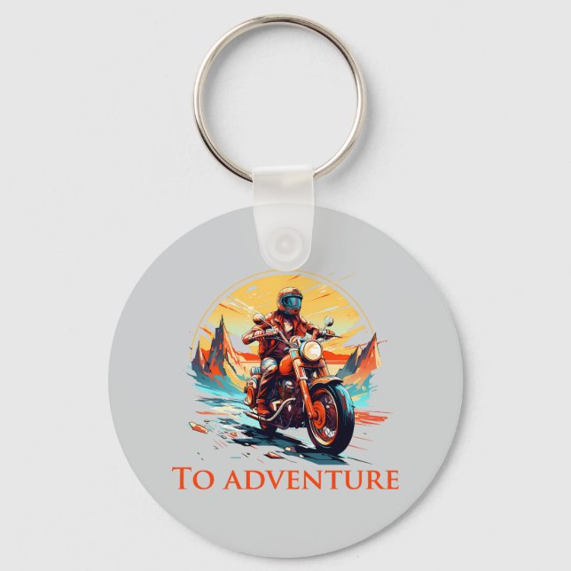 Ride to Adventure Key Ring (Front)