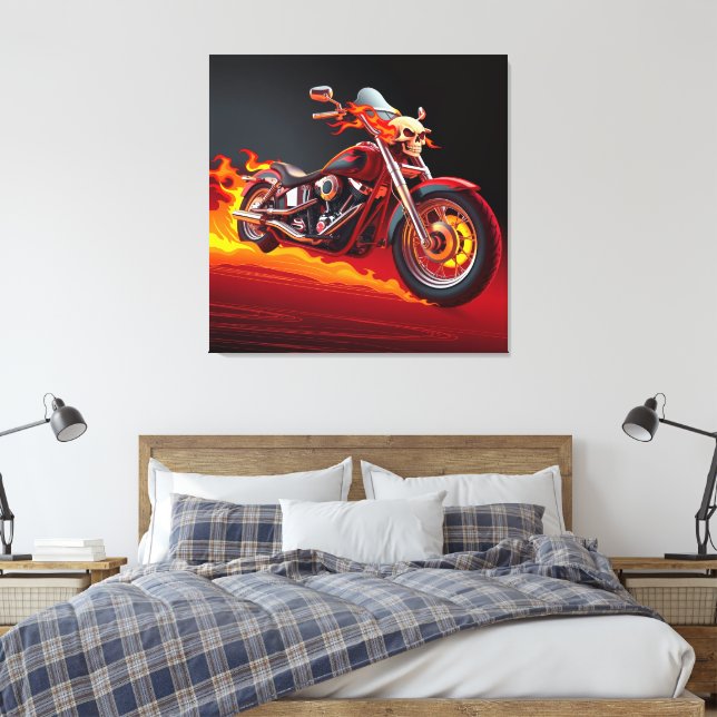 Ride to Freedom Canvas Print (Insitu(Bedroom))